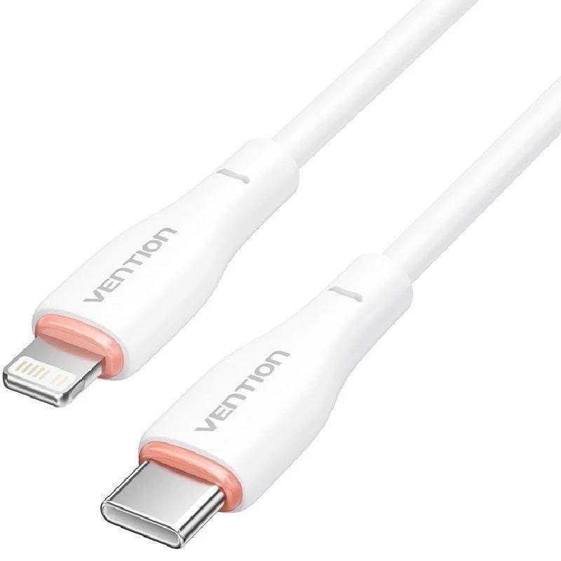 CABLE VENTION USB-C 2.0 - LIGHTNING 3A 1M WHITE