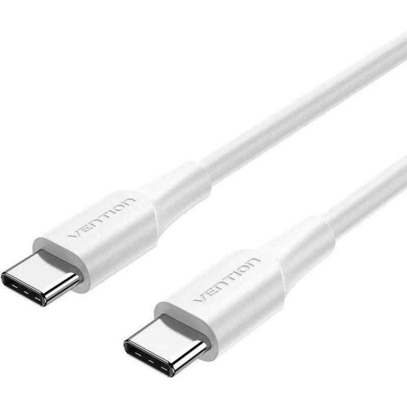 CABLE USB-C 2.0 VENTION TIPO USB-C/M - USB-C/M 2M WHITE