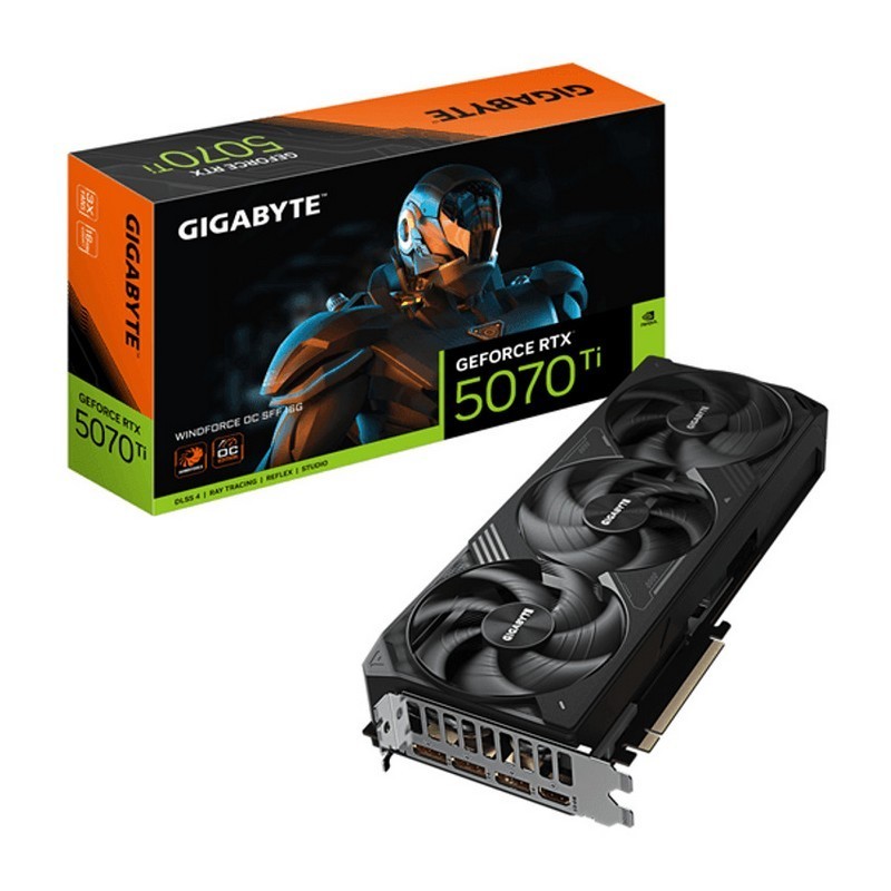 TARJETA DE VIDEO NVIDIA GIGABYTE WINDFORCE OC SFF RTX5070TI 16GB GDDR7