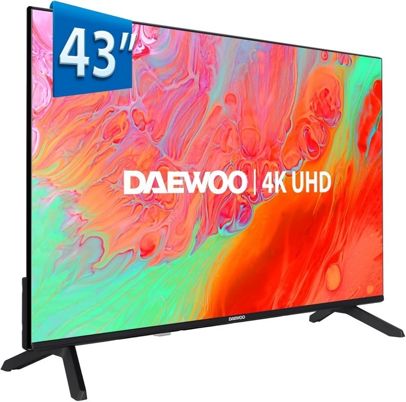 TELEVISOR DAEWOO 43 LED 4K UHD USB SMART TV WIFI BLUETOOTH HOTEL
